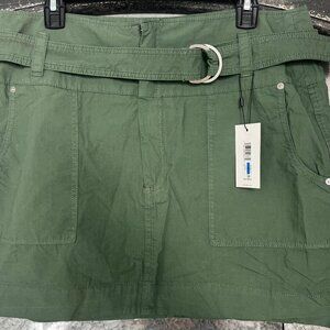 CK Olive Green Mini Skirt